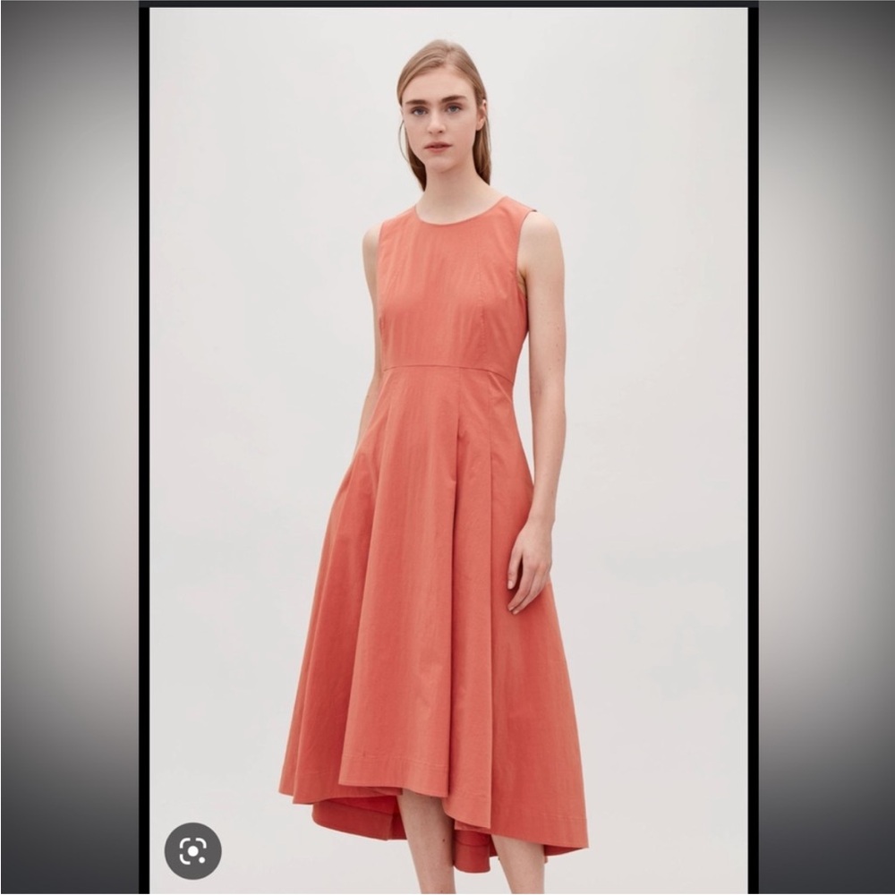 COS Pink Asymmetrical High-Low Cocktail Dress